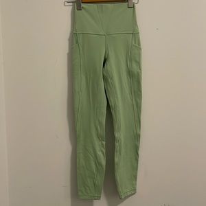 lululemon align pant 25” in creamy mint